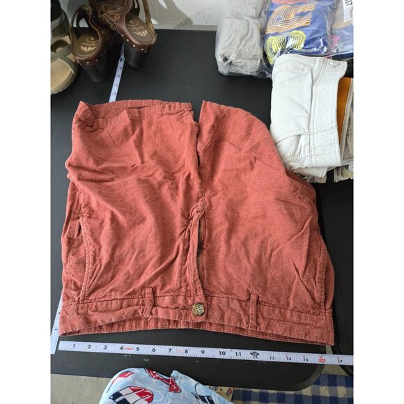 Old Navy Mens Linen Blend Slim Rotation Shorts Size 34 Breathable Summer Coastal - Picture 7 of 10